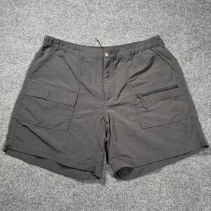 The North Face Shorts Womens Large Long Gray Cargo Nylon Hiking Ladies